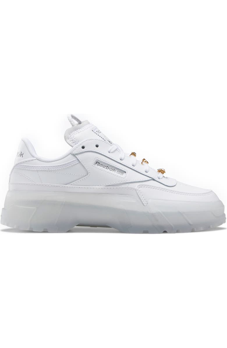 Reebok Club C Cardi Platform Sneaker, Alternate, color, White/ White/ White