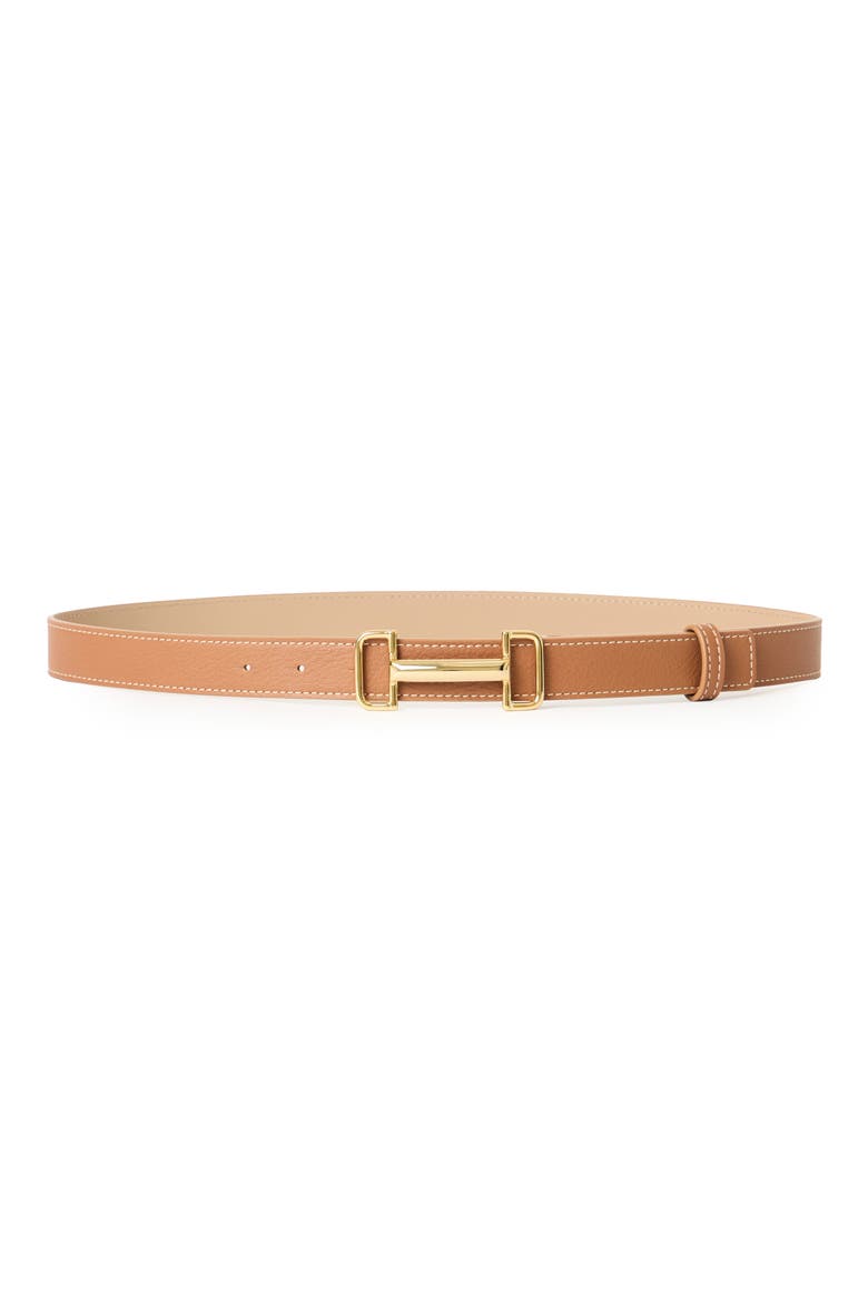 Louie Leather Belt, Main, color, CUOIO GOLD