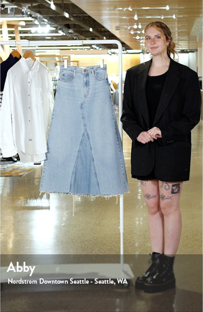 The Dorothy Denim A-Line Skirt, sales video thumbnail