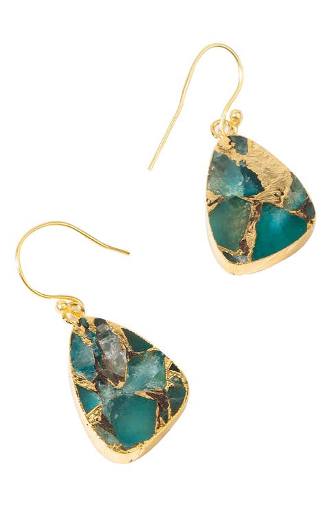 Mojave Apatite Teardrop Earrings