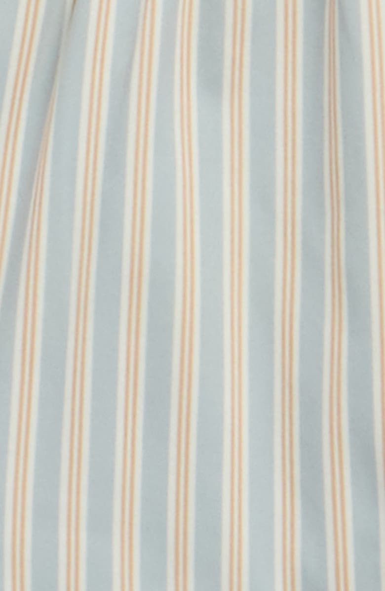 QUINCY MAE Kids' Blue N Butters Stripe Swim Shorts, Alternate, color, Blue