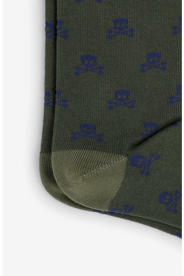 Skull M Socks Kids, Alternate, color, Khaki