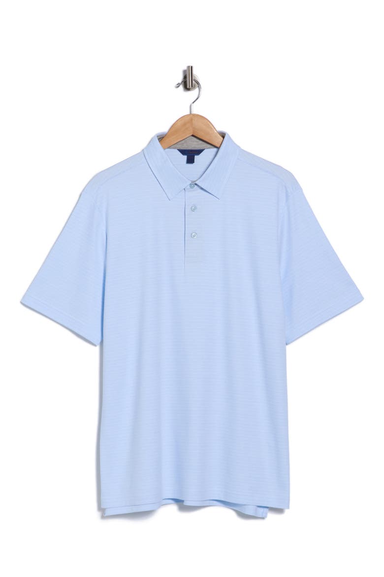 Stripe Cotton Polo, Main, color, SKY