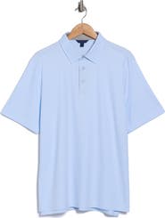 David Donahue Stripe Cotton Polo
