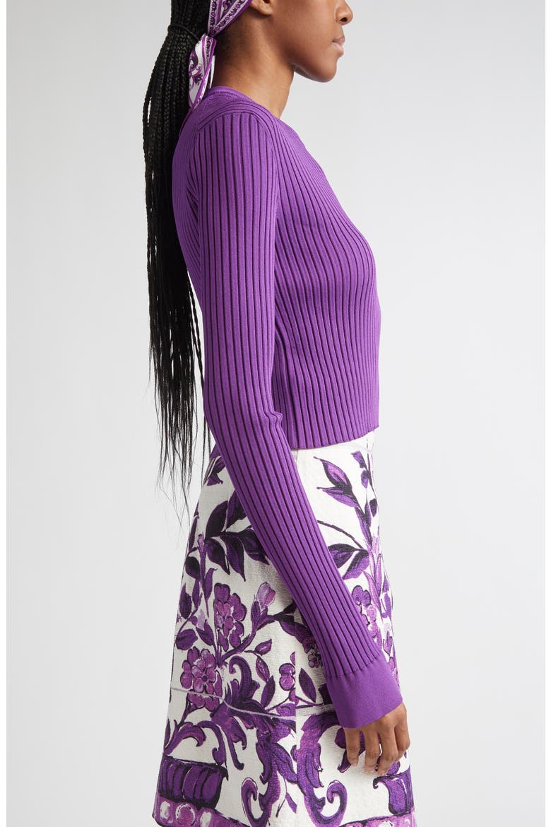 Crop Rib Sweater, Alternate, color, F0373 VIOLA 1