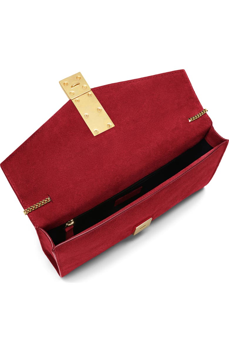 DeMellier Vancouver Leather Clutch, Alternate, color, Berry Red/ Berry Red