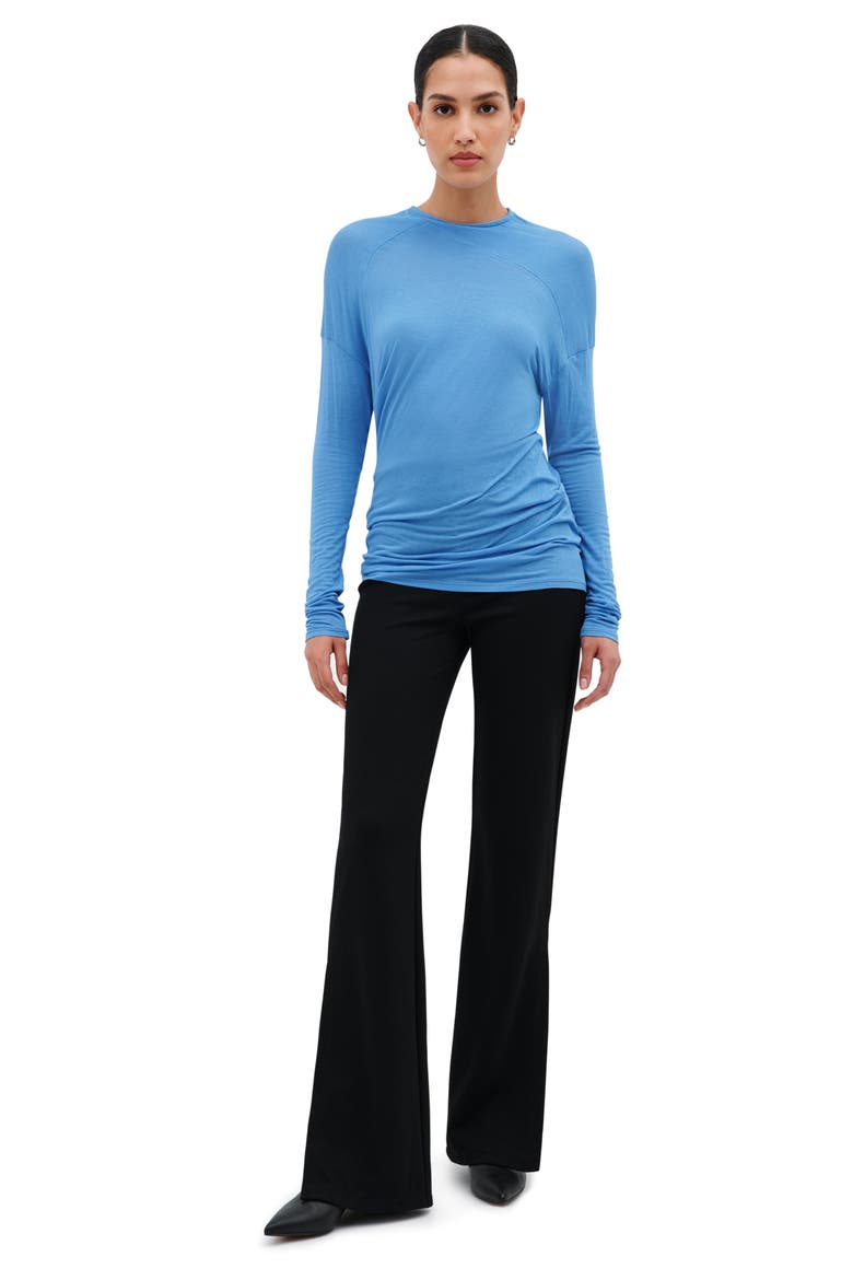 Sydney Gathered Top, Alternate, color, SKY BLUE
