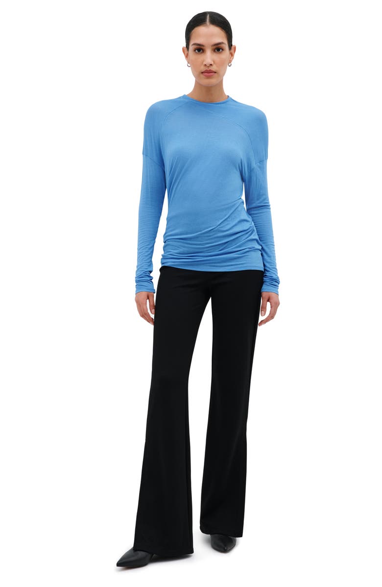 Marcella Sydney Gathered Top, Alternate, color, Sky Blue