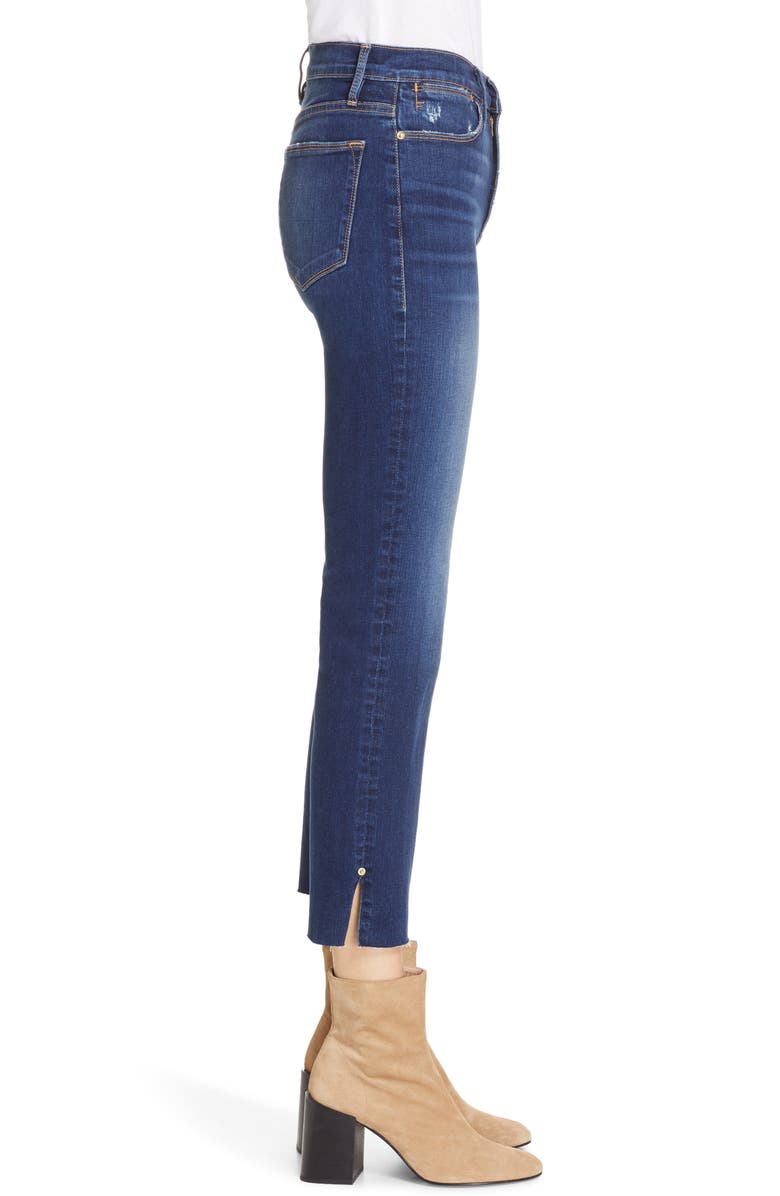 FRAME Le High Rivet Ankle Straight Leg Jeans, Alternate, color,