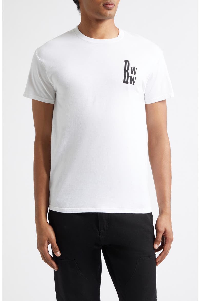 RWW Logo T-Shirt, Main, color, WHITE/ BLACK