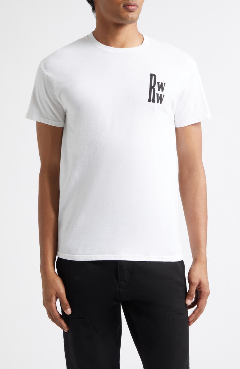 Rodeo Work Wear RWW Logo T-Shirt, Main, color, White/ Black