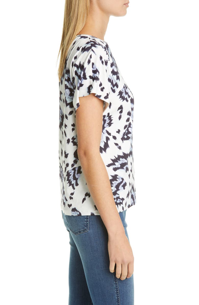 St. John Collection Painted Butterfly Print Jersey Top, Alternate, color, 