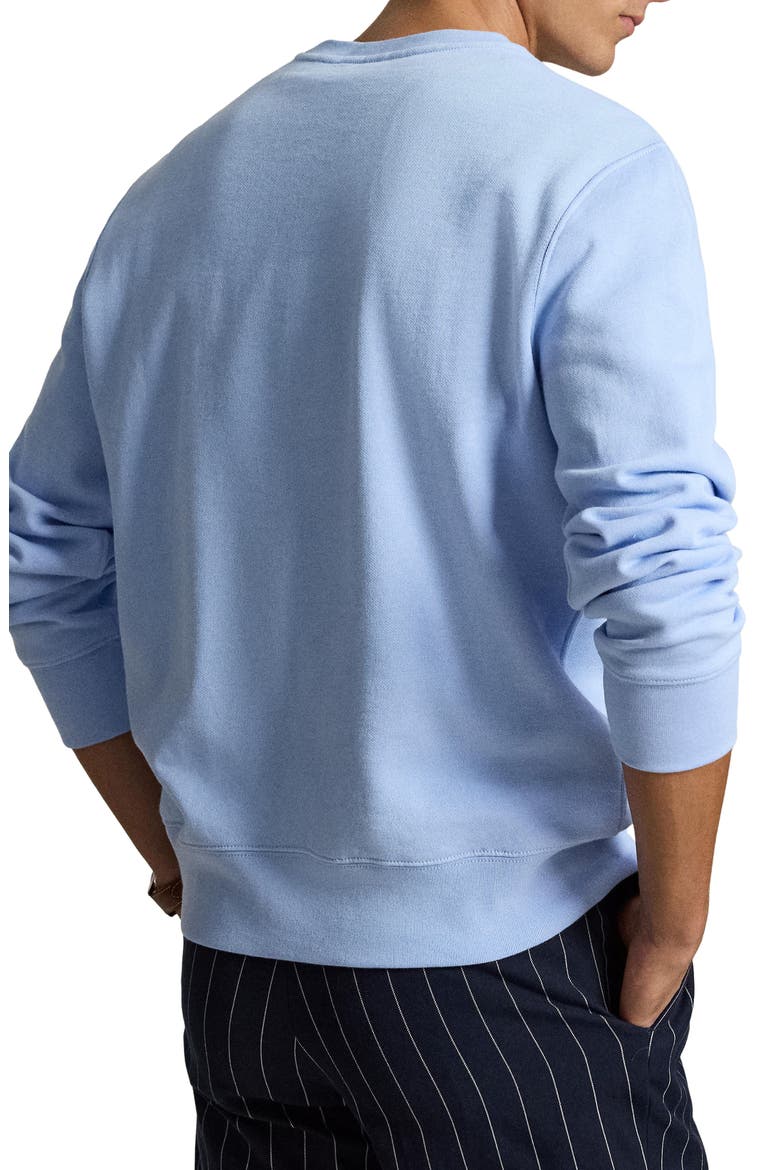 Polo Bear Cotton Fleece Crewneck Sweatshirt, Alternate, color, NEWPORT BEAR- OFFICE BLUE
