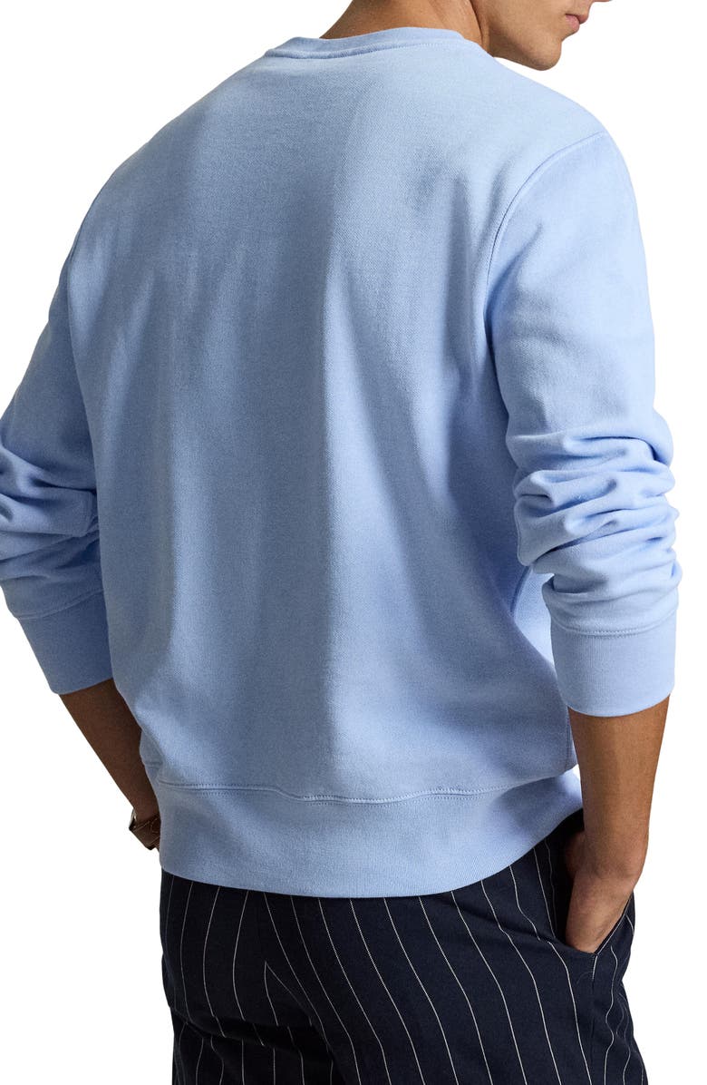 Polo Ralph Lauren Polo Bear Cotton Fleece Crewneck Sweatshirt, Alternate, color, Newport Bear- Office Blue