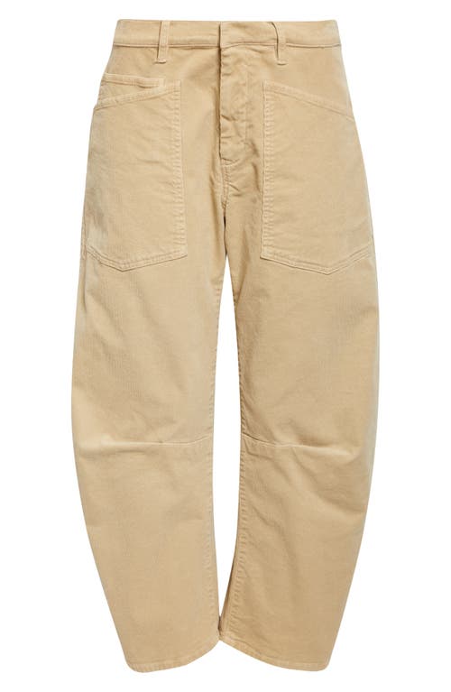 Nili Lotan Shon Brushed Cotton-blend Twill Tapered Pants In Brown