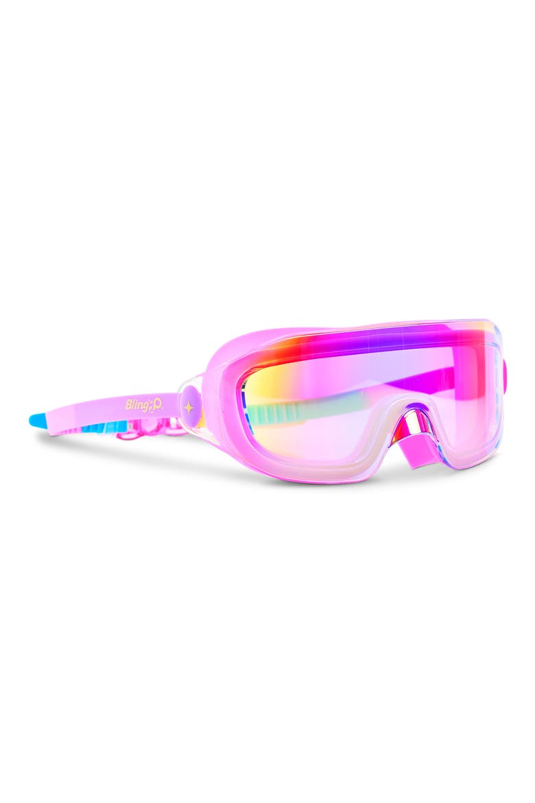 Kids' Hologlow Swim Goggles, Alternate, color, BRIGHT PINK