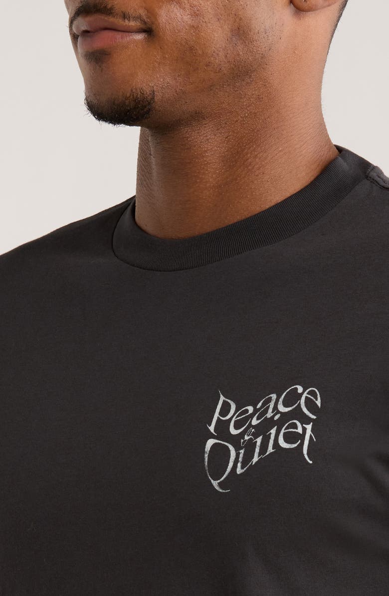 Museum of Peace & Quiet Warped Graphic T-Shirt, Alternate, color, Black