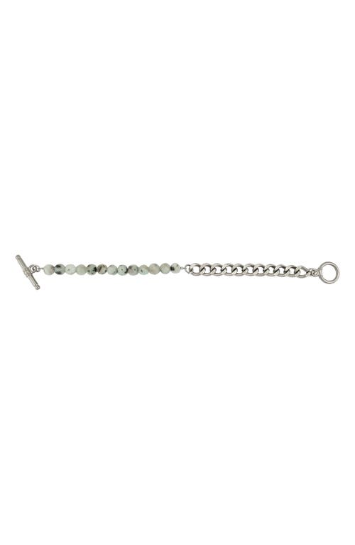 Rebl Gender Inclusive Kiwi Jasper Half Cuban Bracelet