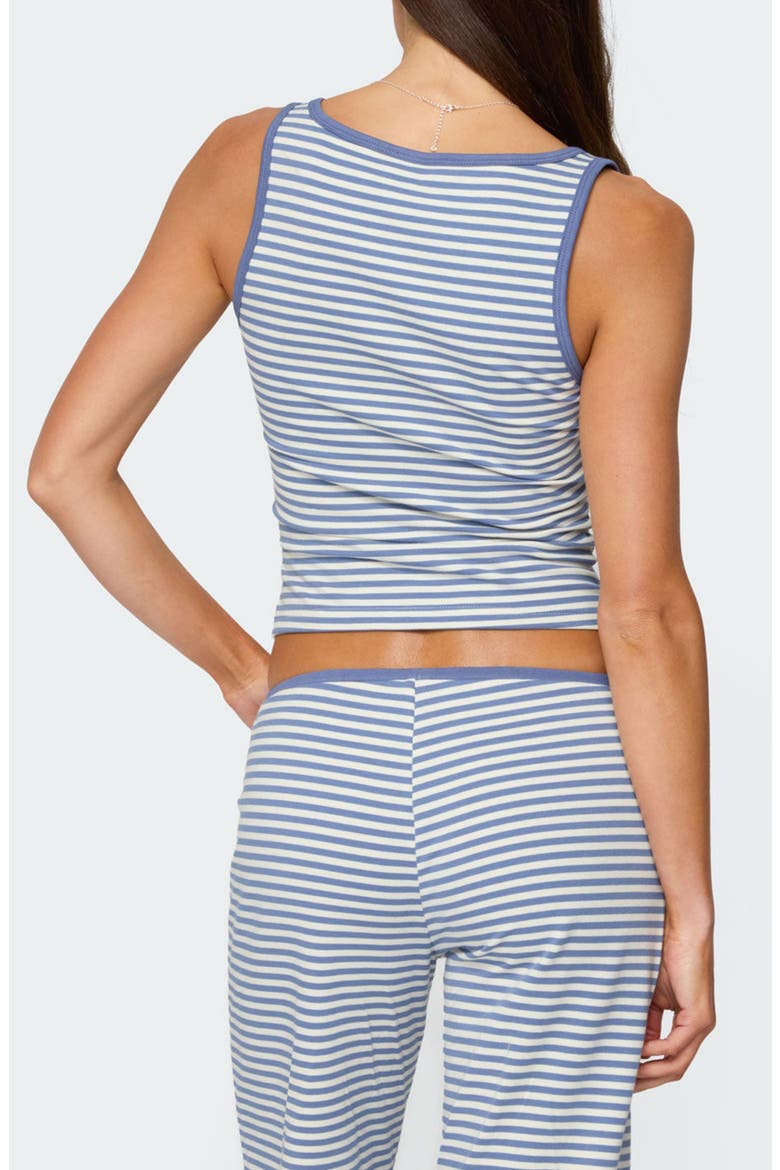 Monti Stripe Henley Camisole, Alternate, color, BLUE-AND-WHITE