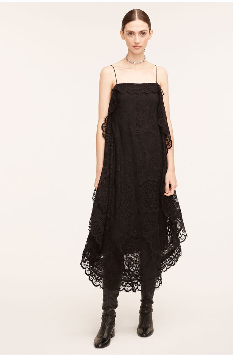 Rebecca Taylor Doily Lace Dress, Main, color, Black
