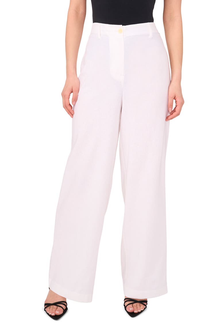 Linen Blend Pants, Main, color, ULTRA WHITE