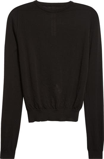 【送料&関税込】Rick Owens Virgin Wool Crew-neck Sweater Rick Owens Biker Level Virgin Wool Crewneck Sweater | Nordstrom