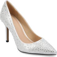 Journee Collection Embellished Pointed Toe Pump