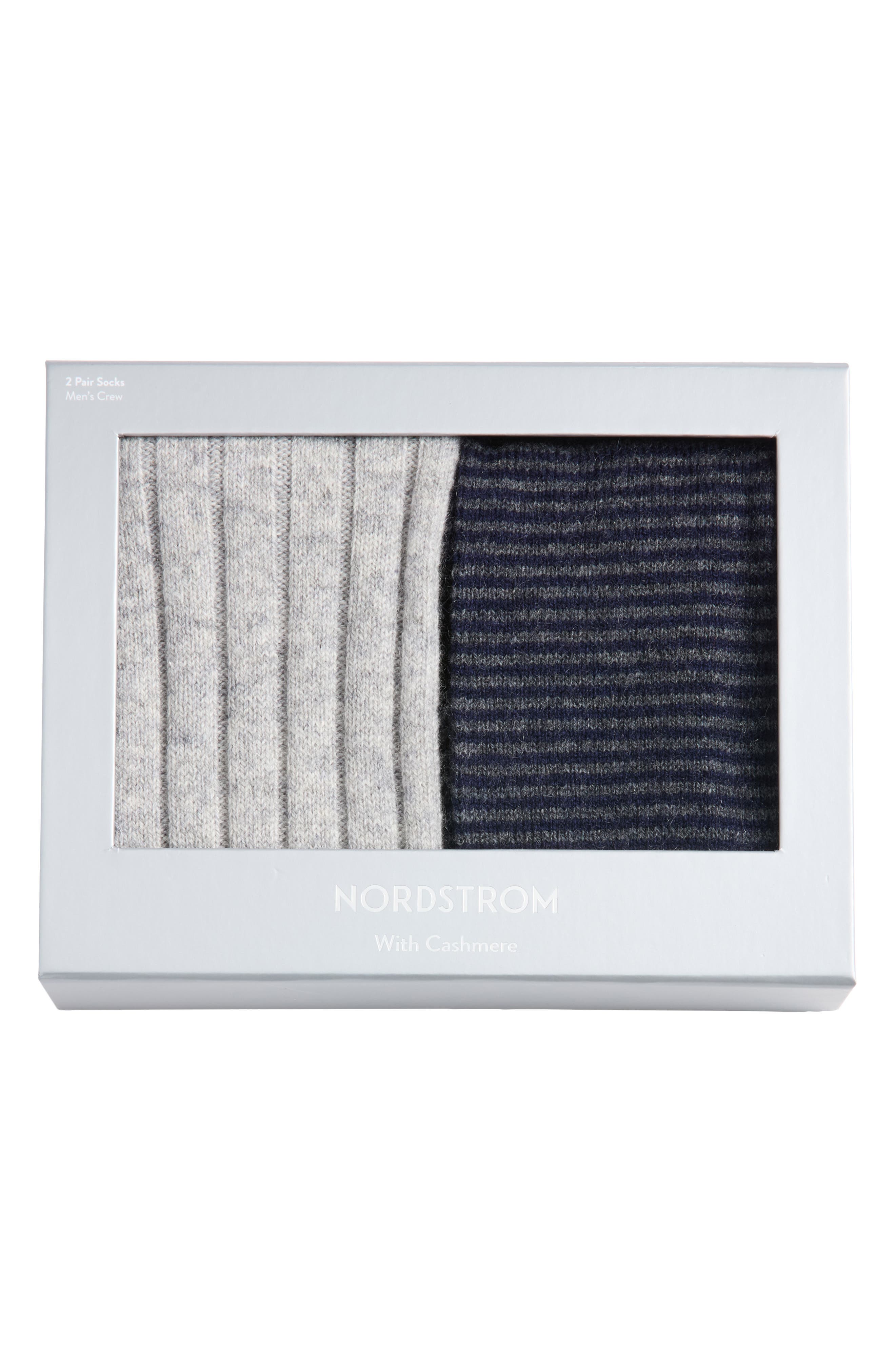 Nordstrom 2-Pack Wool-Blend Socks Gift Box (Men) | Nordstrom