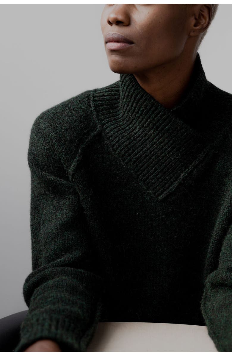 SSKEIN Wrap Collar Pullover, Alternate, color,