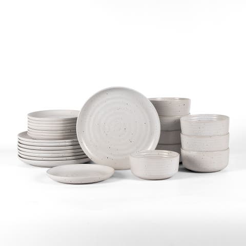 Ion Stoneware 24-Piece Dinnerware Set