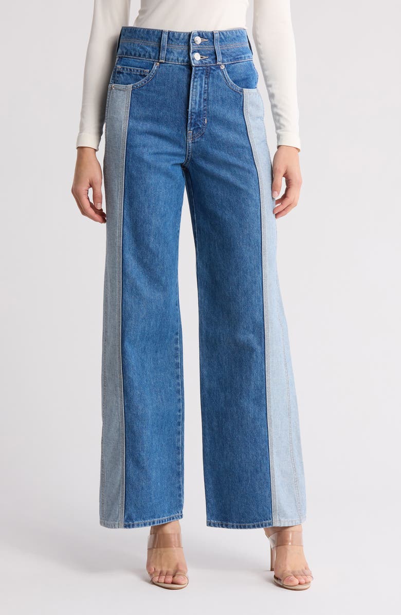 Veronica Beard Taylor High Waist Wide Leg Jeans, Main, color,