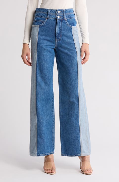 Taylor High Waist Wide Leg Jeans (Neptune)