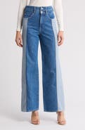 Veronica Beard Taylor High Waist Wide Leg Jeans