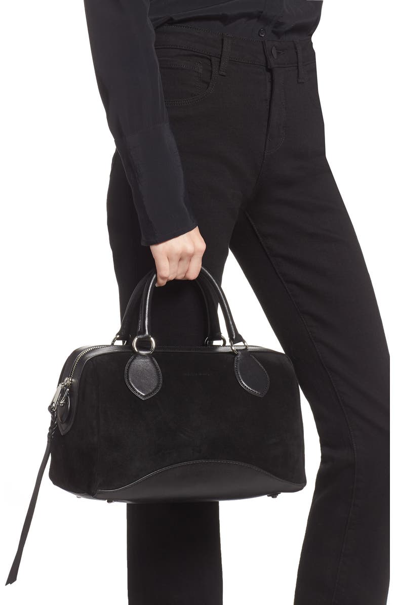 Rebecca Minkoff Pippa Suede Duffle Bag, Alternate, color,