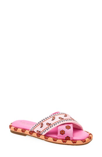 Kate Spade New York Rio Bandana Slide Sandal In Multi