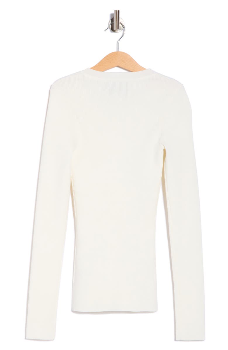 TWP Rib Knit Sweater, Alternate, color, Ivory