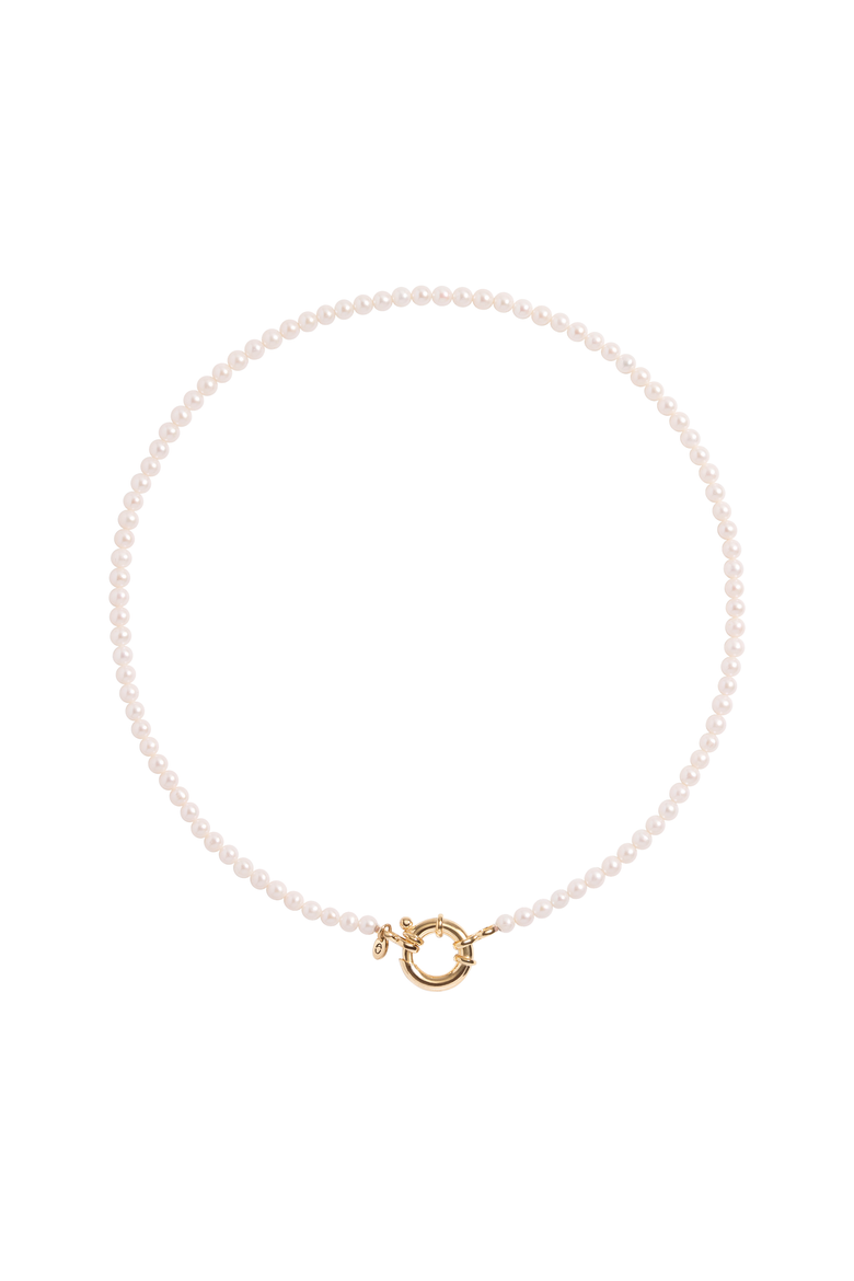 Pearl Aura Beaded Necklace, Alternate, color, Yellow Gold Vermeil
