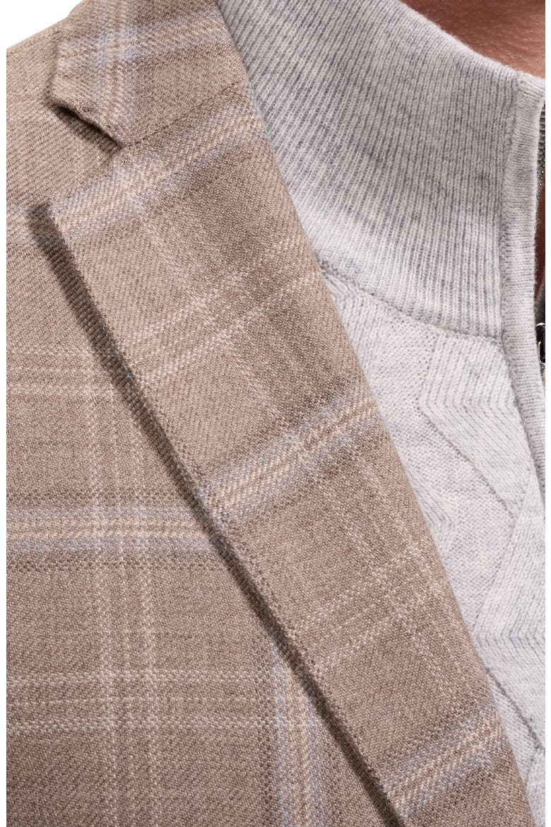 Two-Button Virgin Wool Blazer, Alternate, color, TAUPE