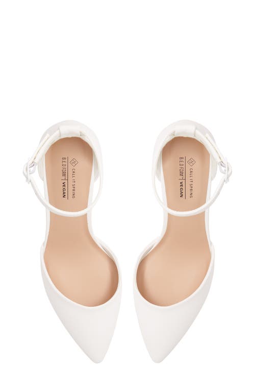 Call It Spring Daliaa Ankle Strap Pump In White