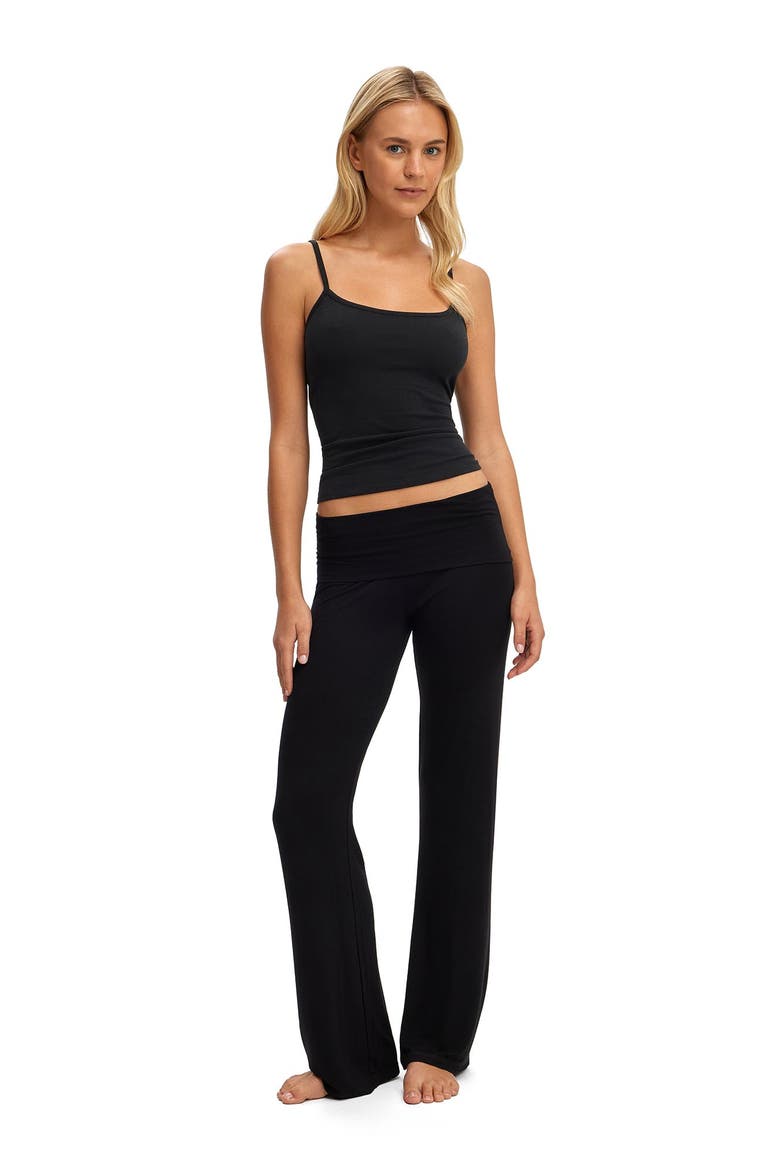 Women's Airy Soft Roll Waist Pant, Alternate, color, Smooth Black