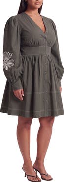 Celina Moon Dusky Embroidered Minidress