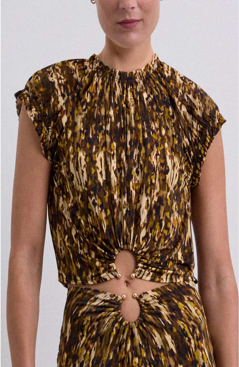 Scalpers Fricafila Top, Main, color, Brownmustard