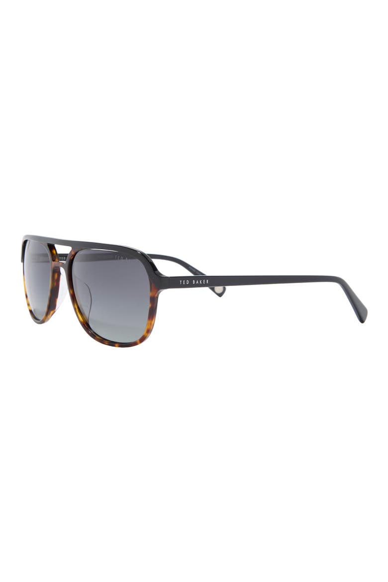 58mm Polarized Navigator Sunglasses, Alternate, color, TORTOISE/ BLACK