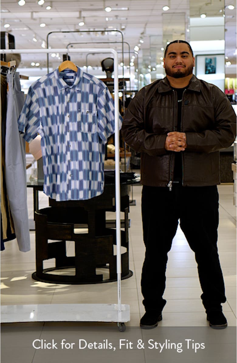 Tortola Villa Batik Short Sleeve Button-Up Shirt, sales video thumbnail