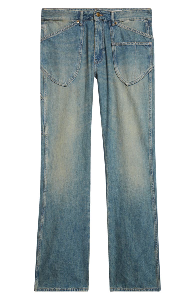 STOCKHOLM SURFBOARD CLUB Hawk Bootcut Carpenter Jeans, Alternate, color, Sand Blue