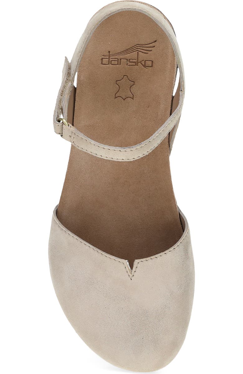 Dansko Rowan Flat, Alternate, color, Beige Sparkle
