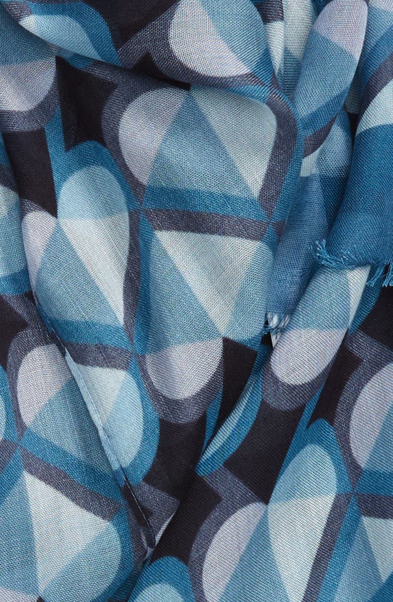 Kate Spade New York honeycomb oblong scarf, Alternate, color, Blue
