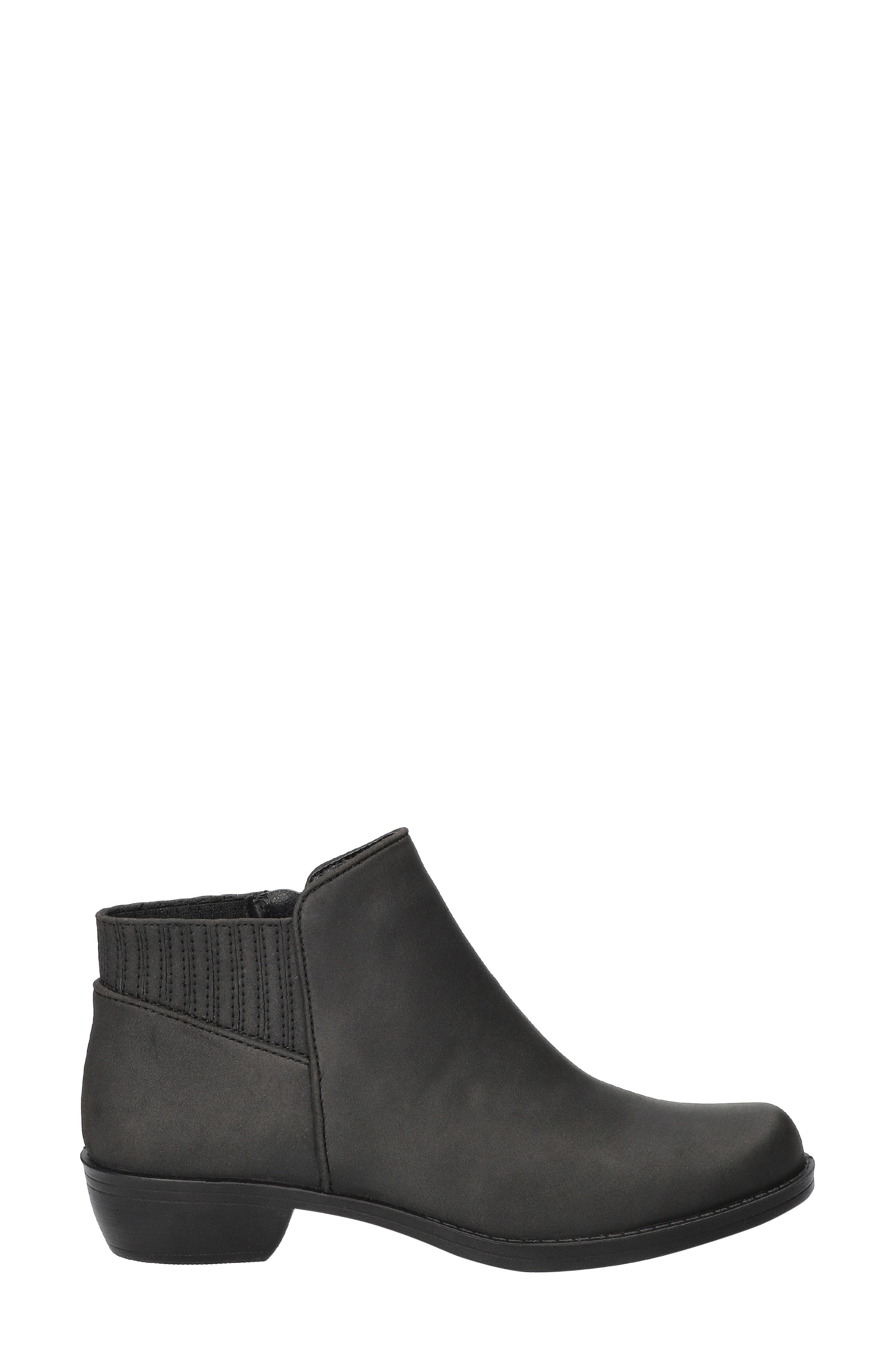 Solstice Faux Leather Bootie, Alternate, color, BLACK