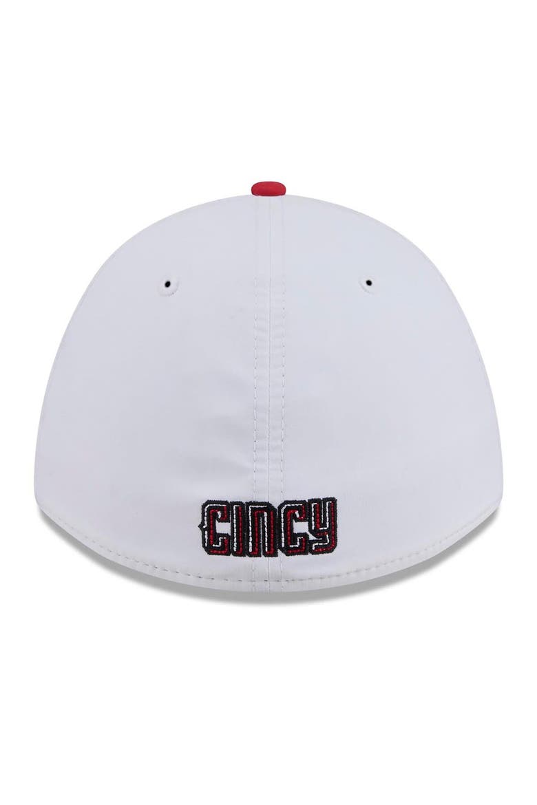Men's New Era Black/Red Cincinnati Reds 2026 City Connect M-Crown A-Frame 39THIRTY Flex Hat, Alternate, color, Black