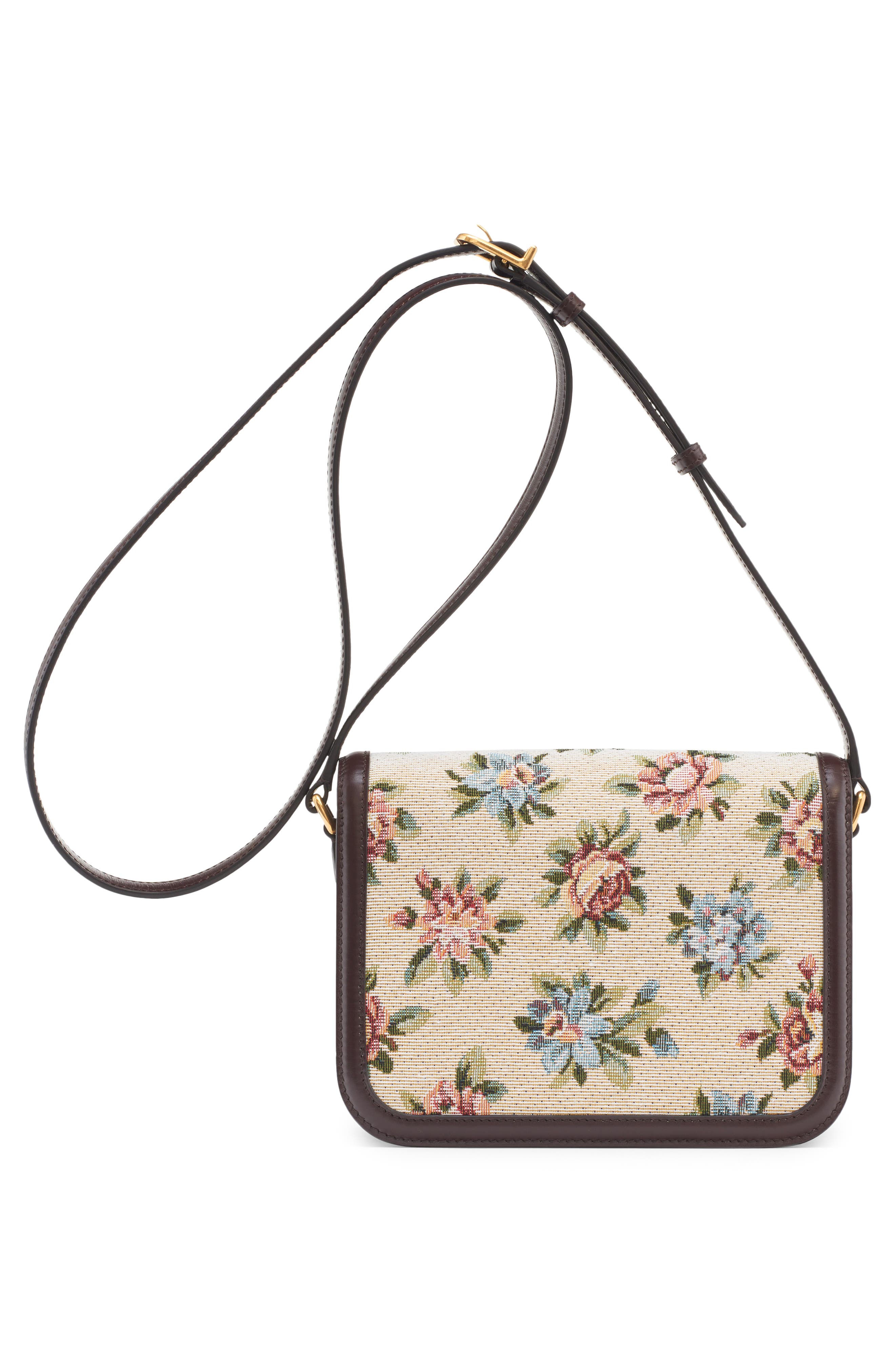 Valentino Garavani 9TO5 Papier Floral Jacquard Shoulder Bag, Alternate, color, 